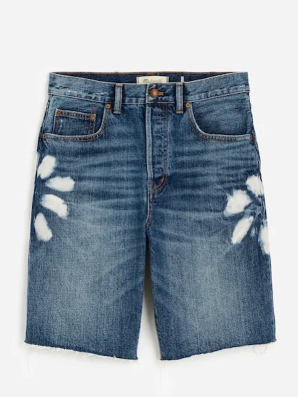 Madewell The Essex Long Baggy Short Shibori Wash Size 28 - Picture 9 of 11